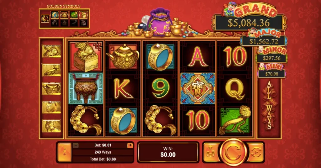 Plentiful Treasure slot view